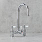 Polished Chrome | 3-in-1 Instant Boiling Water Tap System | White Ceramic Levers