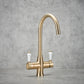 Unfinished Brass Finish | Traditional 3 in 1 Instant Boiling Tap |