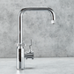 Side on 3 in 1 Polished Chrome Industrial Tap